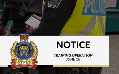 Cobourg Police Service Training Operation Will Take Place in the Town of Cobourg on June 18th